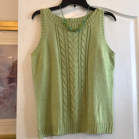 Classic First Issue Liz Claiborne Knitted Tank Top - Picture 2 of 6